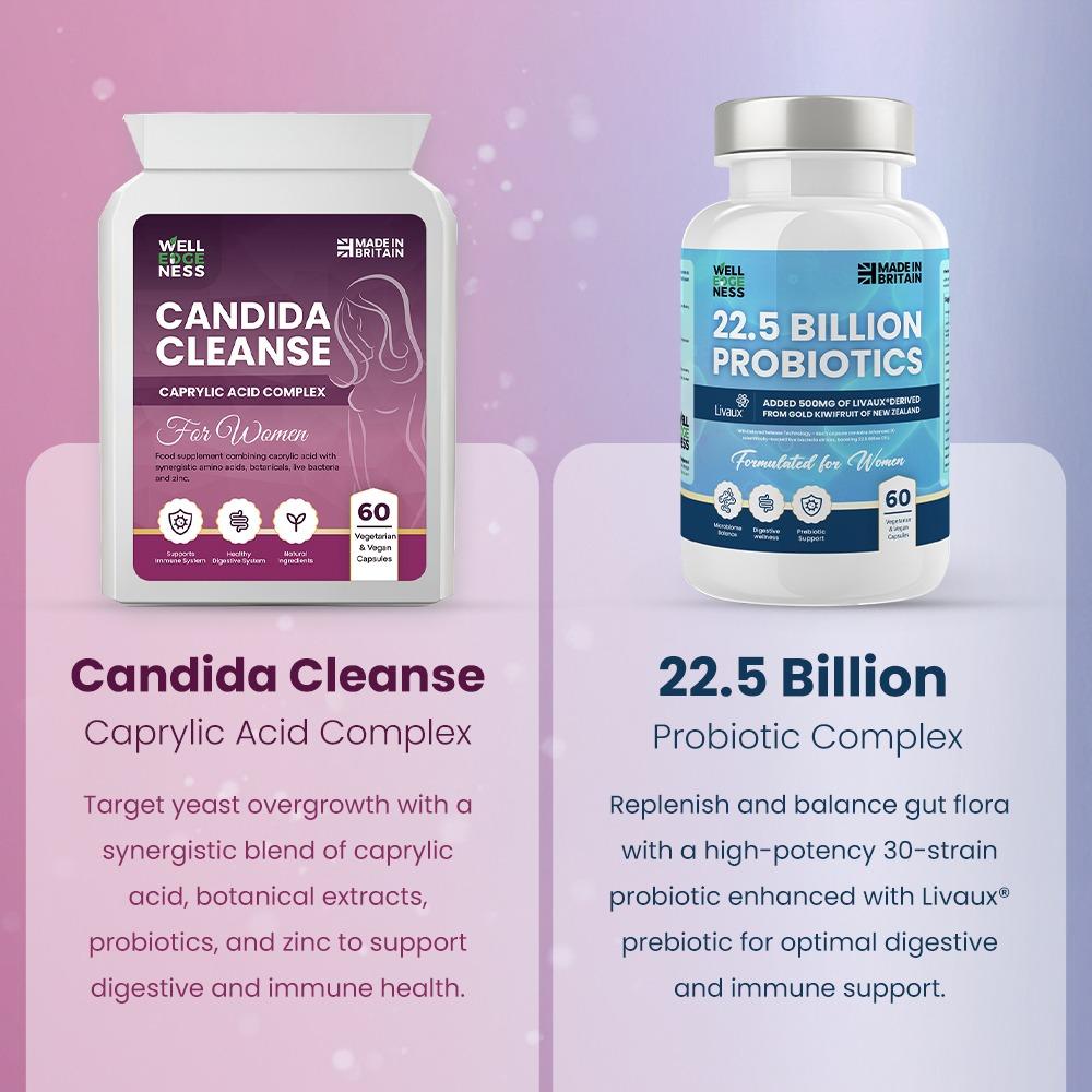 Ultimate Health Bundle – Candida Cleanse & 22.5 Billion Probiotic Supplement