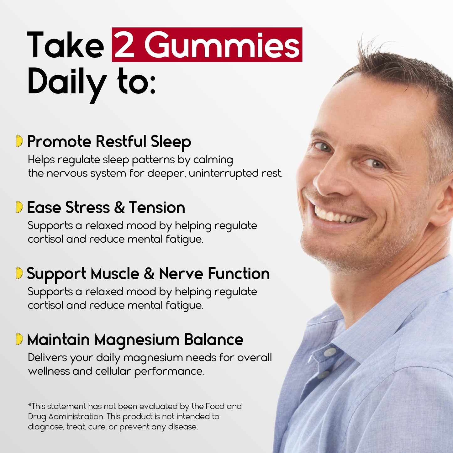 Magnesium Glycinate Gummies 400mg - Sleep Gummies for Kids & Adults - Magnesium Glycinate Chewable High Absorption for Muscle Recovery, Better Sleep & Relaxation