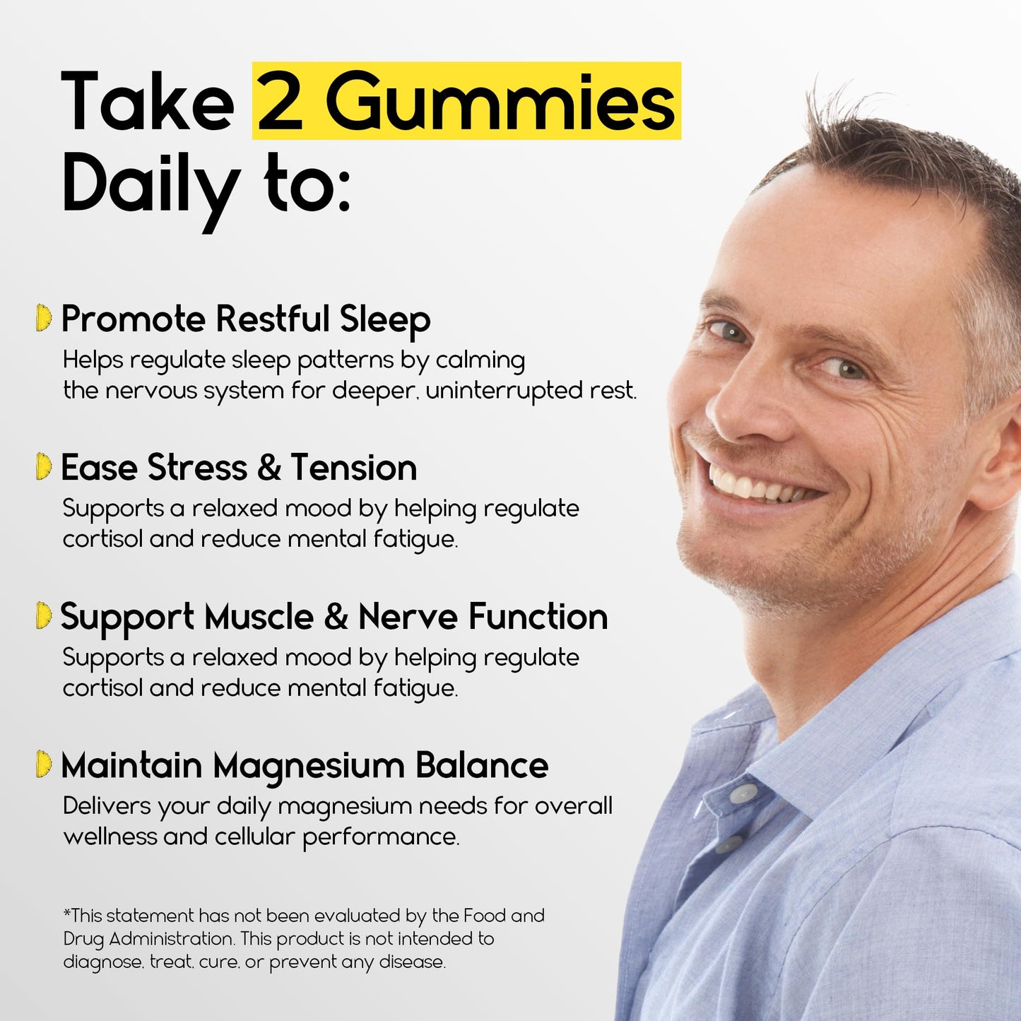 Magnesium Glycinate Gummies 400mg - Sleep Gummies for Kids & Adults - Magnesium Glycinate Chewable High Absorption for Muscle Recovery, Better Sleep & Relaxation