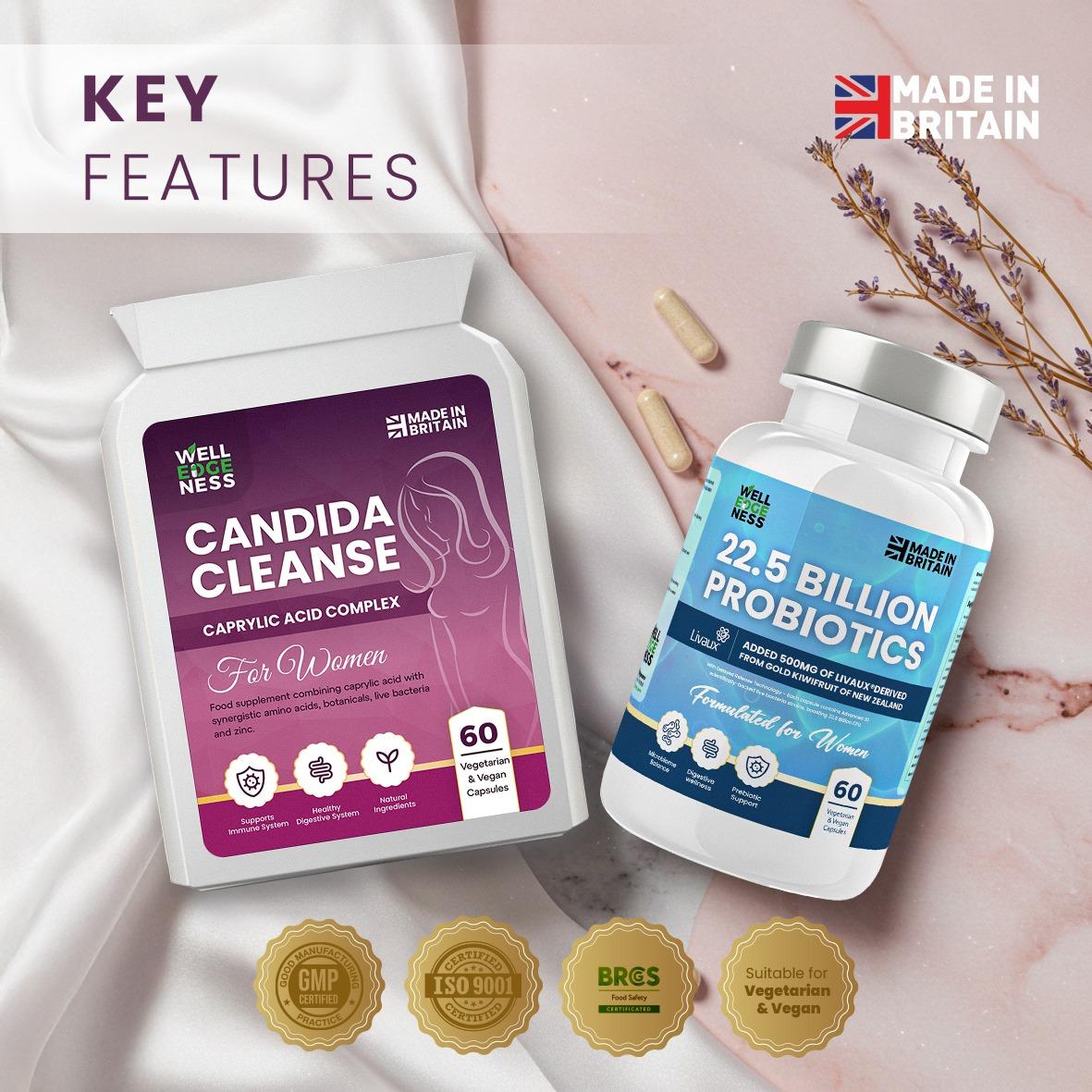 Ultimate Health Bundle – Candida Cleanse & 22.5 Billion Probiotic Supplement