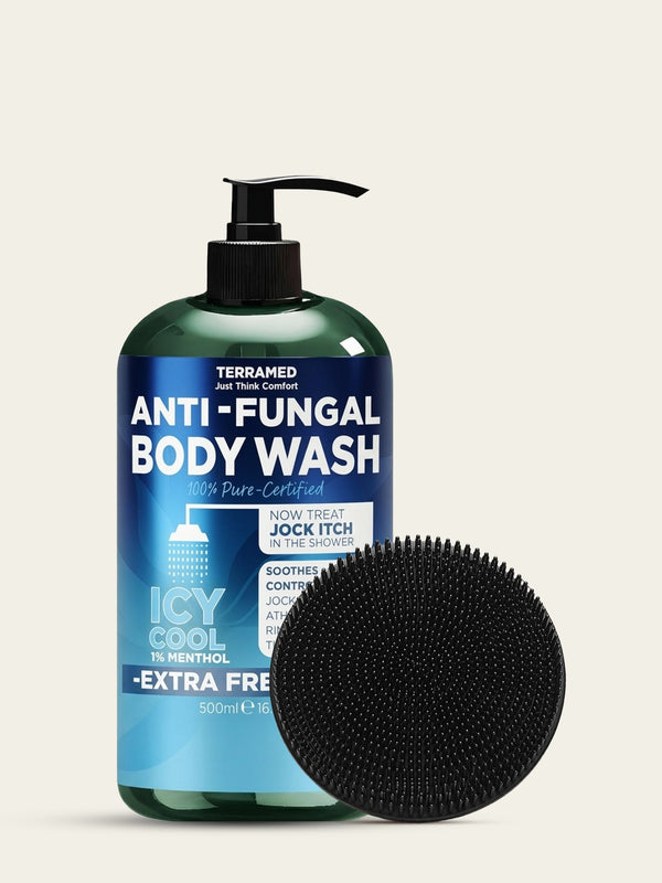 Menthol Antifungal Body Wash + Scrubber