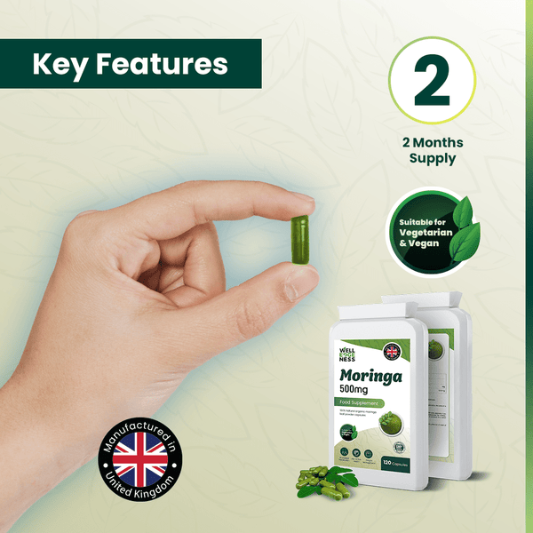 Organic Moringa Capsules 500mg