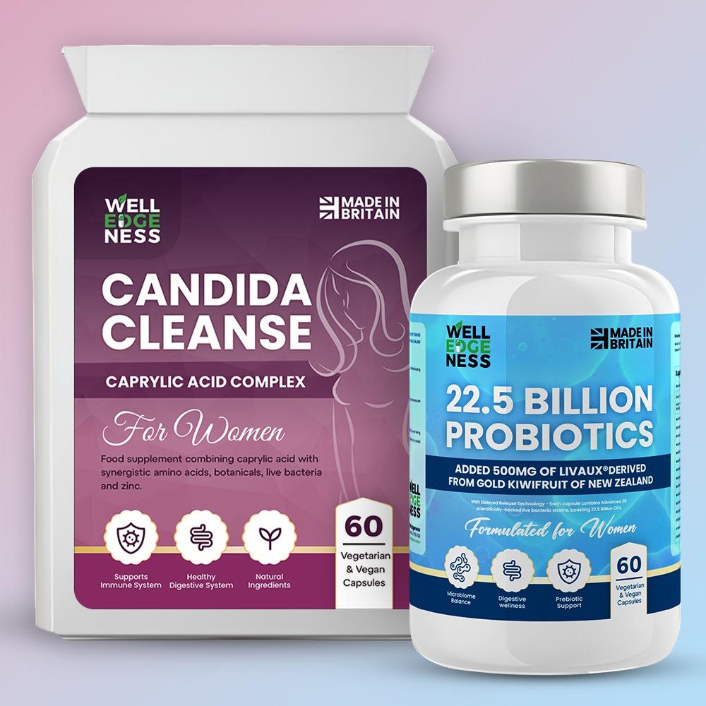 Ultimate Health Bundle – Candida Cleanse & 22.5 Billion Probiotic Supplement