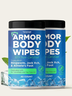 Cooling Antifungal Body Wipes - 2 Pack