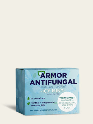 Mint Antifungal Soap + Scrubber