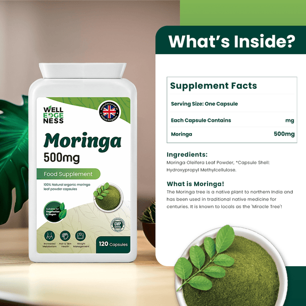 Organic Moringa Capsules 500mg