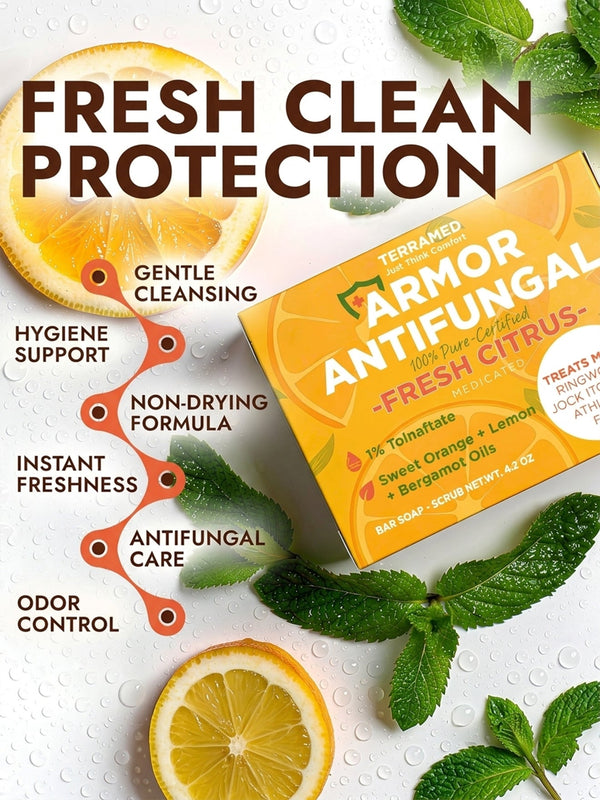Citrus Antifungal Soap + Case