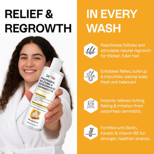 Pharmlitalia Psoriasis Shampoo | Itchy & Flaky Scalp Relief | 200ml (Pack of 2)