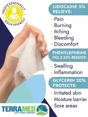 Hemorrhoid Relief Wipes