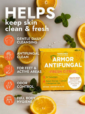 Citrus Antifungal Soap + Scrubber