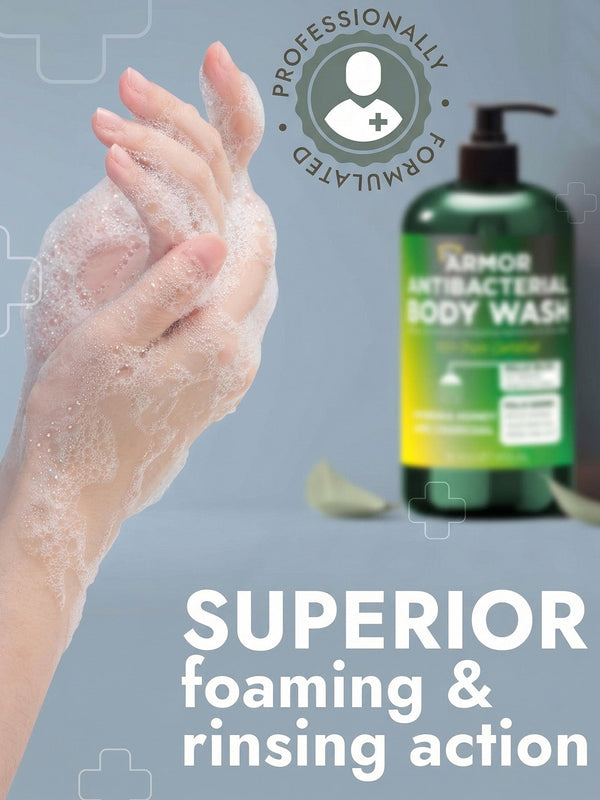 Antibacterial Body Wash + Scrubber