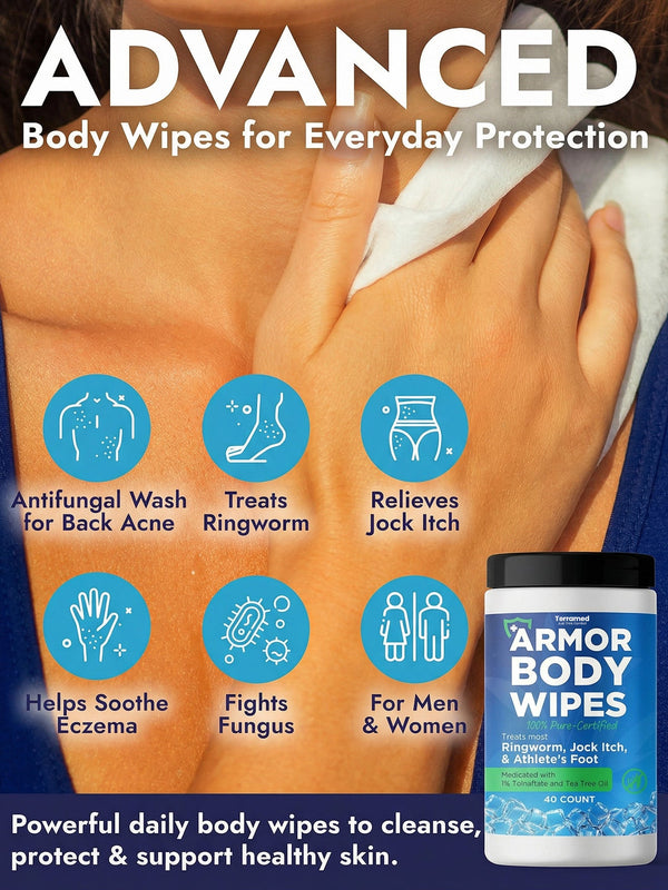 Cooling Antifungal Body Wipes