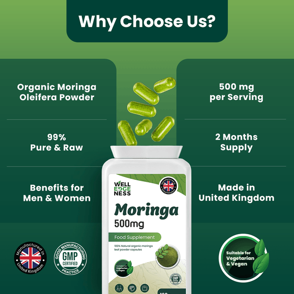 Organic Moringa Capsules 500mg