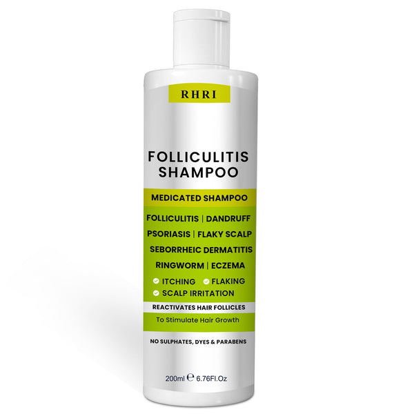 Folliculitis Shampoo | Antifungal Shampoo for Seborrheic Dermatitis, Scalp Psoriasis & Dandruff | Soothes Itchy, Dry Scalp | Cleanses, Exfoliates & Removes Build-Up | Reactivates Hair Follicles
