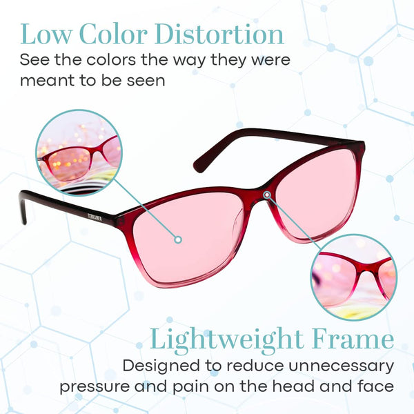 Terramed Just Think Comfort Migraine Glasses Fl-41 | Unisex Glasses for Migraine and Light Sensitivity Relief | UV Protection and Photophobia Eye Strain