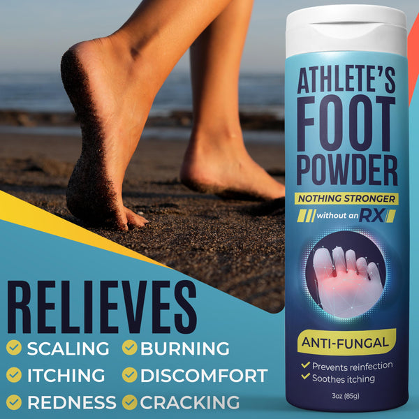 Athlete’s Foot Powder with Miconazole Nitrate 2% & Tea Tree Oil