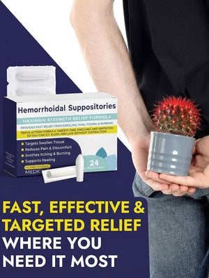 Hemorrhoid Suppositories - 24 Suppositories