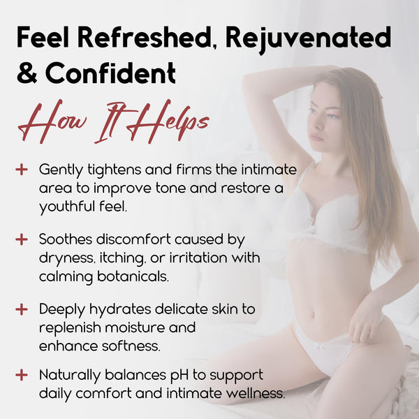 Pharmlitalia Vaginal Tightening Gel for Intimate Hydration & Rejuvenation - Natural Tightening Support for Vaginal Health - Feminine Care Gel for Dryness, Firmness & Moisture Balance