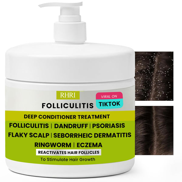 Folliculitis Shampoo | Antifungal Shampoo for Seborrheic Dermatitis, Scalp Psoriasis & Dandruff | Soothes Itchy, Dry Scalp | Cleanses, Exfoliates & Removes Build-Up | Reactivates Hair Follicles