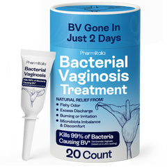 Pharmlitalia Bv Treatment for Women - Bacterial Vaginosis Treatment - Vaginal Applicators for Odor Control - Burning, Discharge, Itching - Homeopathic Medicine (20 Applicators Vaginal Gel)