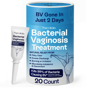 Pharmlitalia Bv Treatment for Women - Bacterial Vaginosis Treatment - Vaginal Applicators for Odor Control - Burning, Discharge, Itching - Homeopathic Medicine (20 Applicators Vaginal Gel)