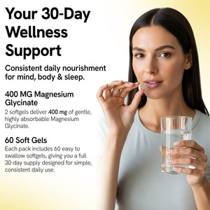 Magnesium Glycinate Gummies 400mg - Sleep Gummies for Kids & Adults - Magnesium Glycinate Chewable High Absorption for Muscle Recovery, Better Sleep & Relaxation