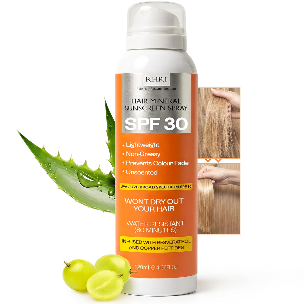 Premium SPF 30 Hair Sunscreen | Aerosol Spray | UV Protection for Scalp & Hair | Non-Greasy | Prevents Sunburn & Color Fade | 4.06 fl oz