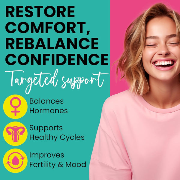 PCOS Support for Fertility & Cycle Health | Hormone Balance for Women | Helps with Irregular Cycles, Vaginal Dryness, Pelvic Discomfort & Mood Swings | Includes 10 Pre-Filled Applicators (Pack of 2)