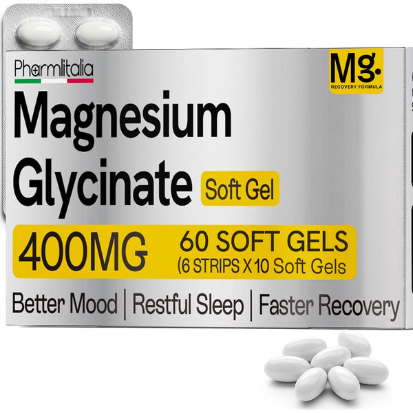 Magnesium Glycinate Gummies 400mg - Sleep Gummies for Kids & Adults - Magnesium Glycinate Chewable High Absorption for Muscle Recovery, Better Sleep & Relaxation