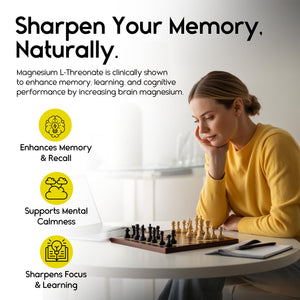 Magnesium L-Threonate Gummies for Adults & Kids 2000mg – Brain Supplements for Memory and Focus - Calm Magnesium Gummies for Improved Sleep and Healthy Mind