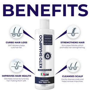 Pharmlitalia Scalp Psoriasis Shampoo, Flakes Shampoo Anti Dandruff, Itchy Scalp Treatment for Seborrheic Dermatitis & Folliculitis, Anti Fungal, Medicated Solution for Itchy, Flaky & Dry Hairs