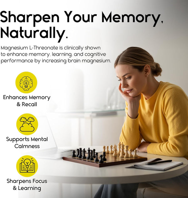 Magnesium L-Threonate Gummies for Adults & Kids 2000mg – Brain Supplements for Memory and Focus - Calm Magnesium Gummies for Improved Sleep and Healthy Mind