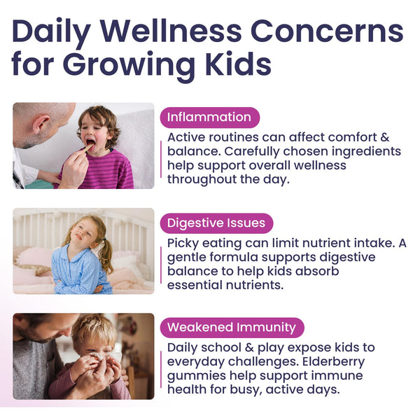 Elderberry Gummies for Kids - 3 in 1 Elderberry Vitamin C and Zinc - Vegan, Organic Immune Support Supplement for Kids - No Added Sugar - Dentist Friendly - Non GMO - Allergen free 60 Chewable Gummies