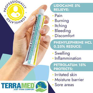 Hemorrhoid Treatment | Hemorrhoid & Fissure Ointment | 7 Pre-Filled Applicators | Fast & Effective | Hemorrhoids Treatment for Relief of Pain, Swelling, Discomfort & Itching