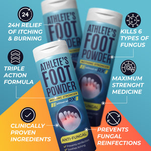 Athlete’s Foot Powder with Miconazole Nitrate 2% & Tea Tree Oil