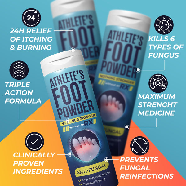 Athlete’s Foot Powder with Miconazole Nitrate 2% & Tea Tree Oil