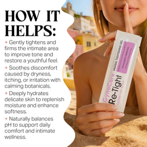 Terramed Just Think Comfort Vag Tightening Gel for Intimate Hydration & Rejuvenation - Natural Tightening Support for Vag Health - Feminine Care Gel for Dryness, Firmness & Moisture Balance 15 Count
