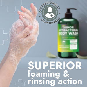 Terramed Just Think Comfort Antibacterial Body Wash & Body Scrub & Body Lotion | Manuka Honey & Charcoal