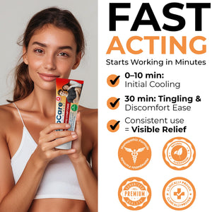 Herpes Genital Treatment | Herpcare Fast Acting Ointment | Can be Used on Cold Sore | Homeopathic Medicine | Soothes Itching, Tingling & Burning | Relief from The Symptoms of Genital Sore (Pack of 3)