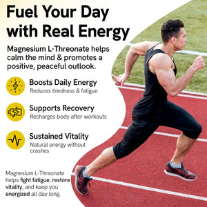 Magnesium L-Threonate Gummies for Adults & Kids 2000mg – Brain Supplements for Memory and Focus - Calm Magnesium Gummies for Improved Sleep and Healthy Mind