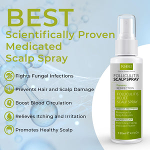 Folliculitis Shampoo | Antifungal Shampoo for Seborrheic Dermatitis, Scalp Psoriasis & Dandruff | Soothes Itchy, Dry Scalp | Cleanses, Exfoliates & Removes Build-Up | Reactivates Hair Follicles