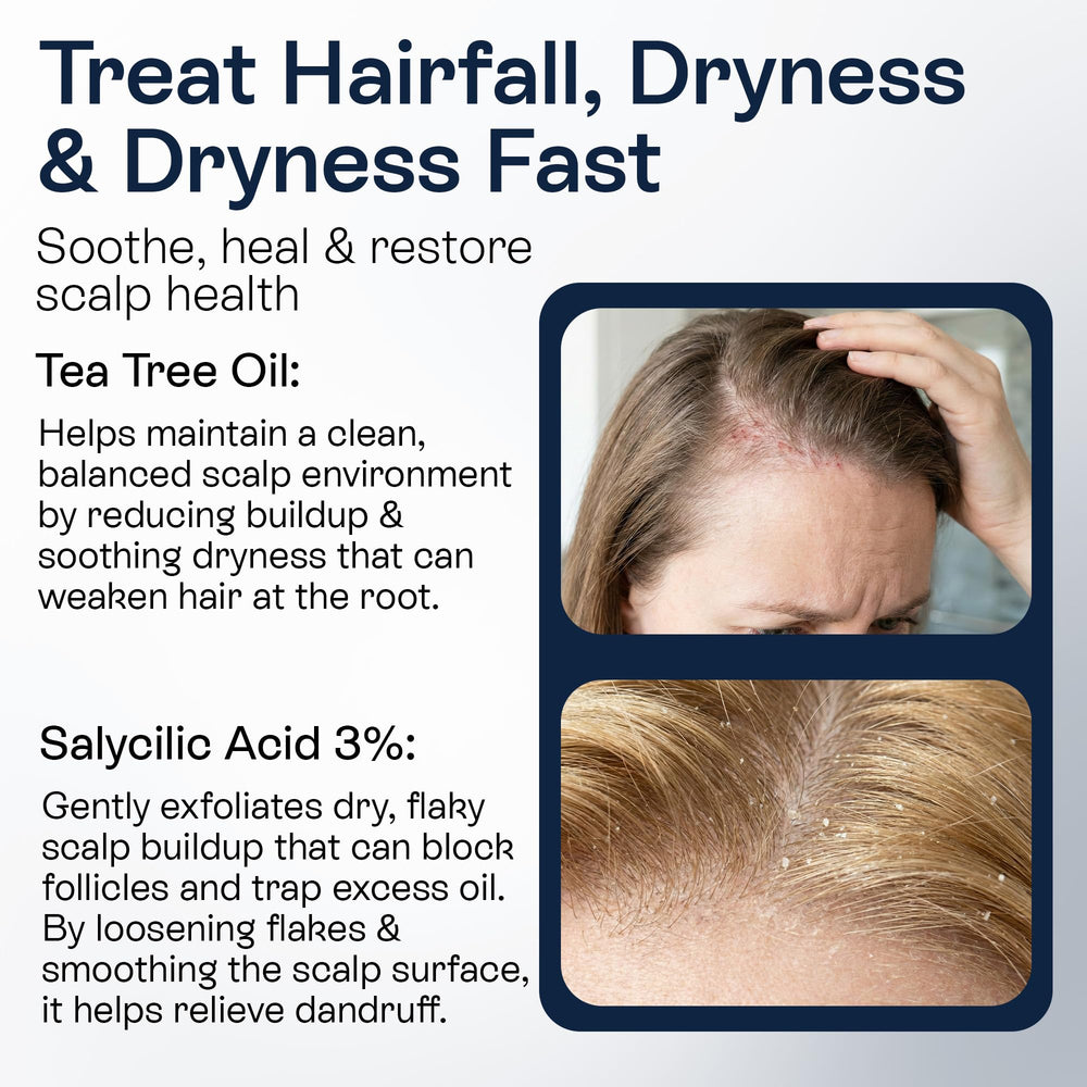 Pharmlitalia Psoriasis Shampoo for Dry & Itchy Scalp with Salicylic Acid 3% - Psoriasis Scalp Treatment for Eczema Relief, Seborrheic Dermatitis, Ringworm & Folliculitis