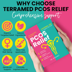 PCOS Support for Fertility & Cycle Health | Hormone Balance for Women | Helps with Irregular Cycles, Vaginal Dryness, Pelvic Discomfort & Mood Swings | Includes 10 Pre-Filled Applicators