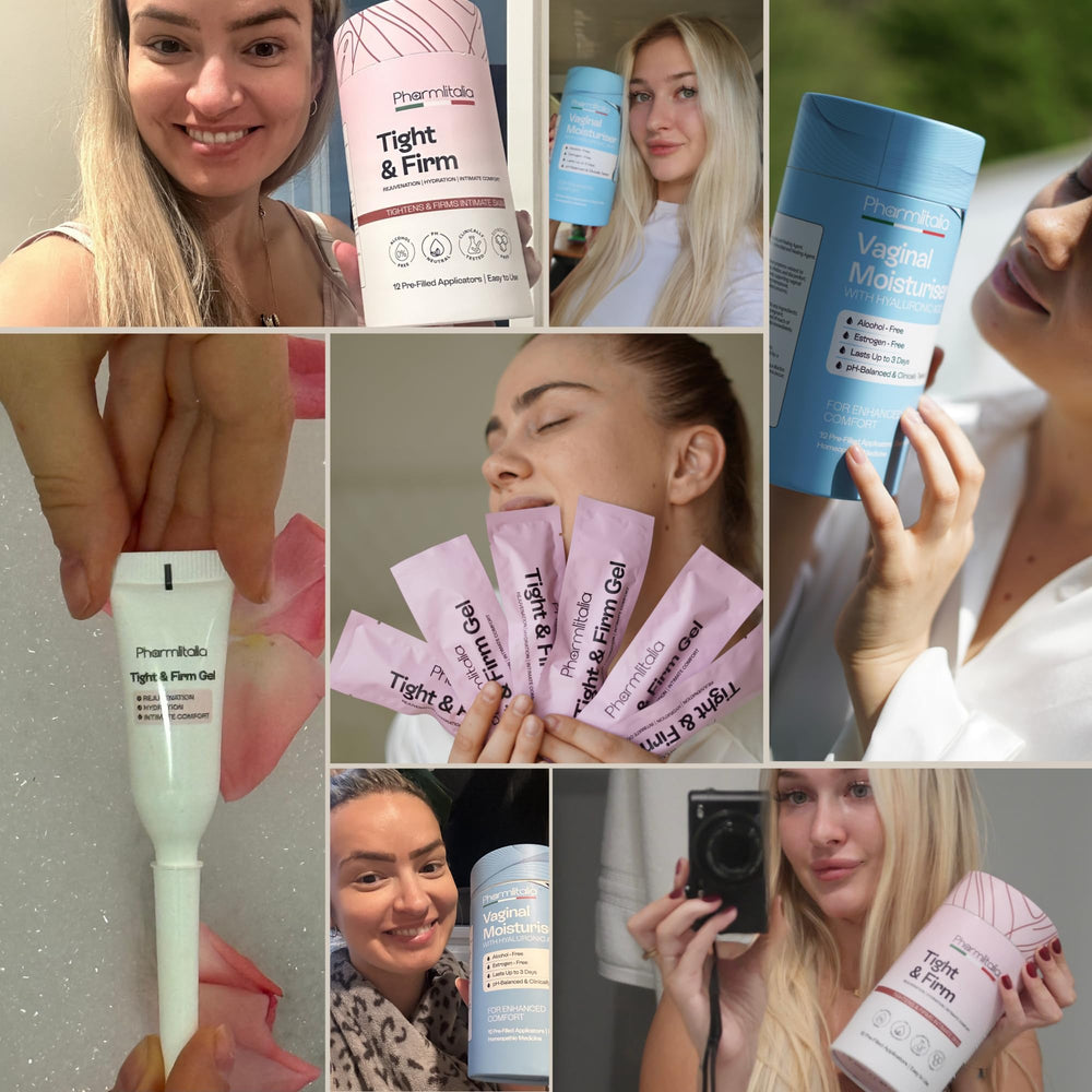 Pharmlitalia Vaginal Moisturizer Gel for Vagina Health, Moisturizer Applicators for Vaginal Dryness Relief and Long Lasting Wetness - Pre and Post Menopausal - 12 Pre Filled Applicators