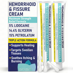 Hemorrhoid Treatment | Hemorrhoid & Fissure Ointment | 7 Pre-Filled Applicators | Fast & Effective | Hemorrhoids Treatment for Relief of Pain, Swelling, Discomfort & Itching