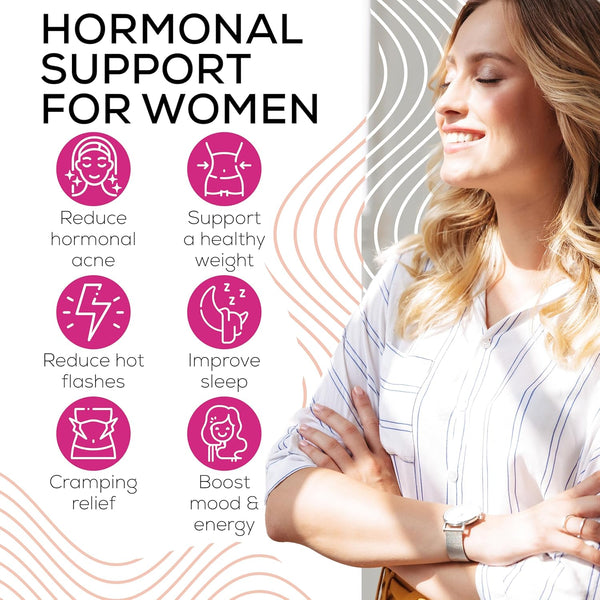 Cortisol Supplements for Women with Ashwagandha, Rhodiola & L-Theanine