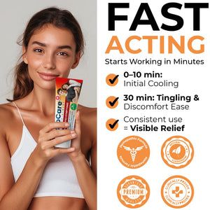 Herpes Genital Treatment | Herpcare Fast Acting Ointment | Can be Used on Cold Sore | Homeopathic Medicine | Soothes Itching, Tingling & Burning | Relief from The Symptoms of Genital Sore