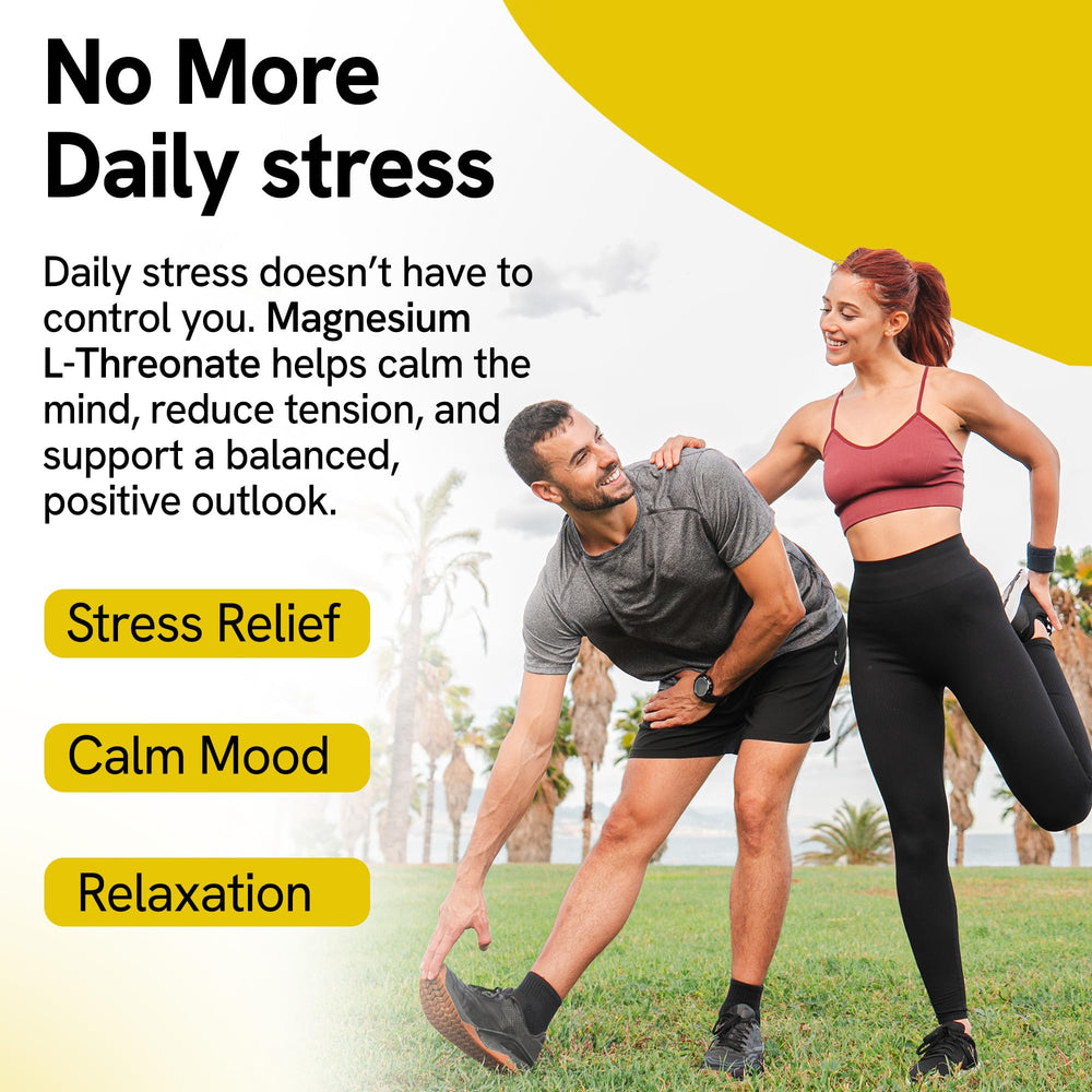 Magnesium L-Threonate Supplement 2000mg Soft Gels - Brain Supplements for Memory and Focus - High Absorption for Better Sleep Muscle and Brain Support - Stress Relief - 60 Count