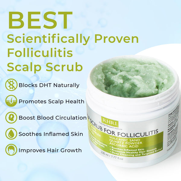 Folliculitis Shampoo | Antifungal Shampoo for Seborrheic Dermatitis, Scalp Psoriasis & Dandruff | Soothes Itchy, Dry Scalp | Cleanses, Exfoliates & Removes Build-Up | Reactivates Hair Follicles