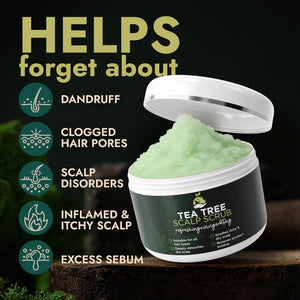Tea Tree Scalp Scrub for Itchy & Dry Scalp